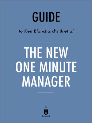 cover image of Guide to Ken Blanchard's & et al The New One Minute Manager by Instaread